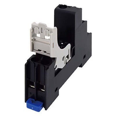 RELAY SOCKET, 5 POS DIN RAIL, SCR TERM, 1-POLE, FINGER-SAFE
